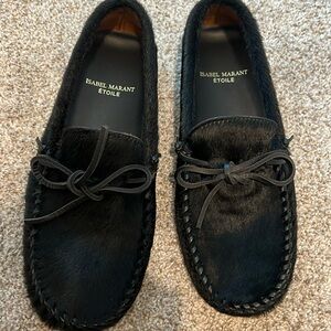 Pony hair loafers